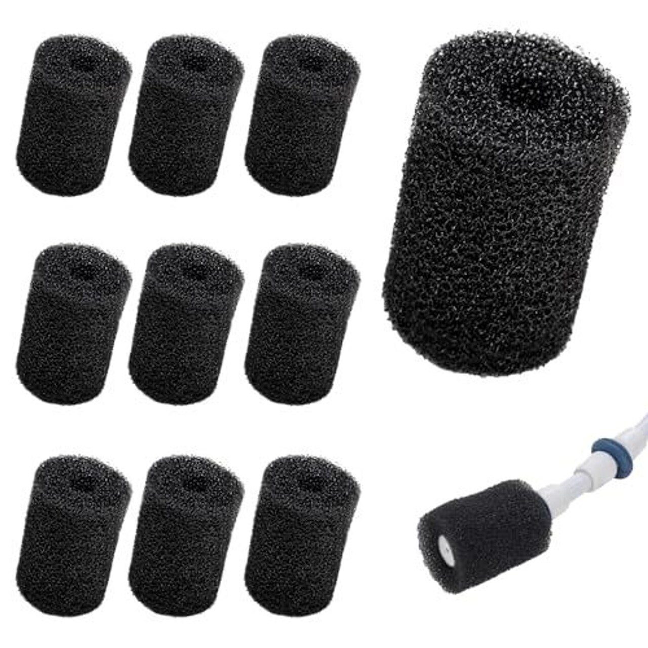 Impresa Pool Sweep Tail Scrubber - 10 Pack - Compatible with Polaris Vac-Sweep Pool Cleaner Hose Tail - Fits 180, 280, 360, 380, 480, 3900 Sport - Tailsweep Foam